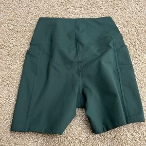 Girlfriend Collective Forest Green Bike Shorts